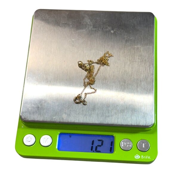 Cellini Sterling Gold Vermeil Necklace Cultured Pearl Pendant 15" NEW in Box - Picture 7 of 11